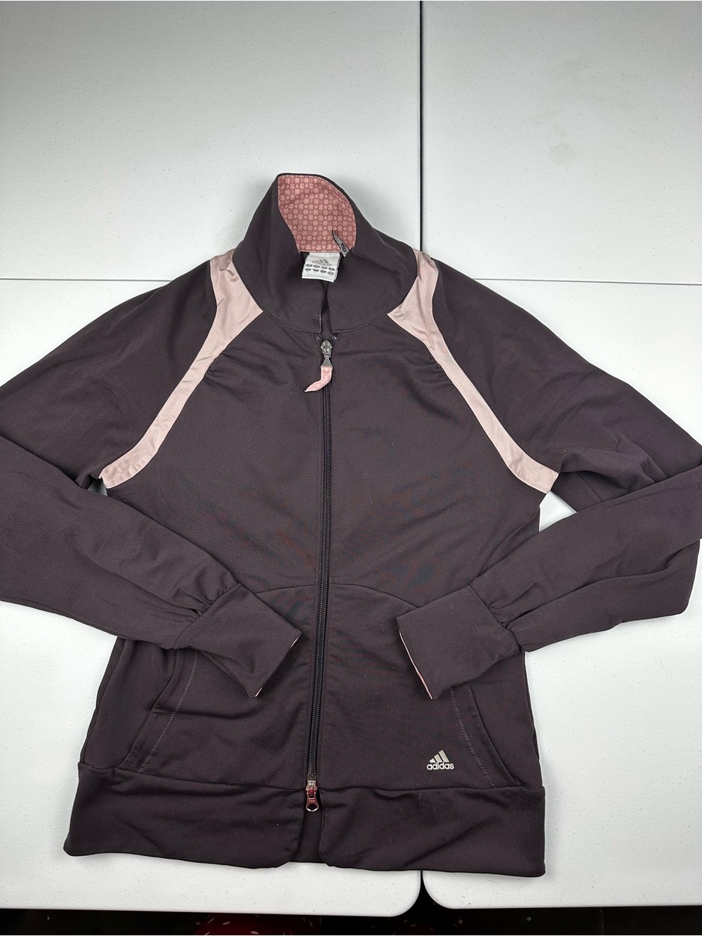 adidas‎ Women's Track Jacket with Light Pink Accents